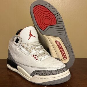 5 Youth Nike Air Jordan 3 Retro GS White Cement Reimagined DM0967-100